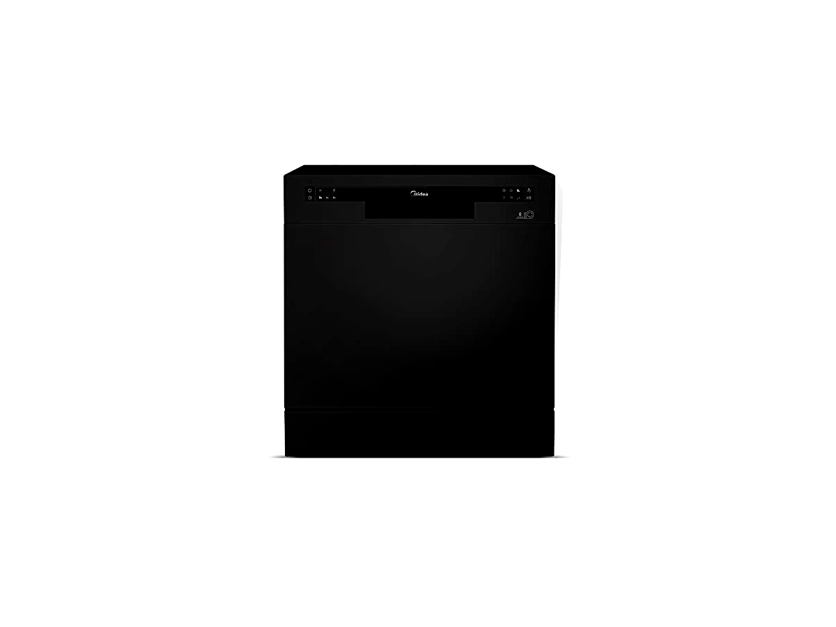 Revisão Lava-Louças Midea 8 Serviços Preta com Função Eco - DWA08P: estilo sofisticado e bom preço, mas sem visor numérico