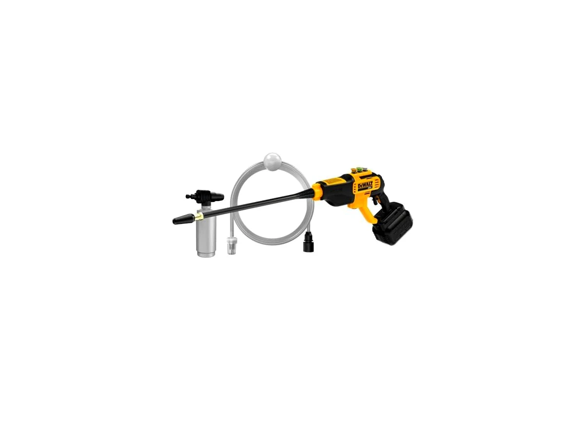 Revisão DEWALT Lavadora de pressão sem fio DCPW550B: A rainha da força bruta exige braço forte e bateria reserva