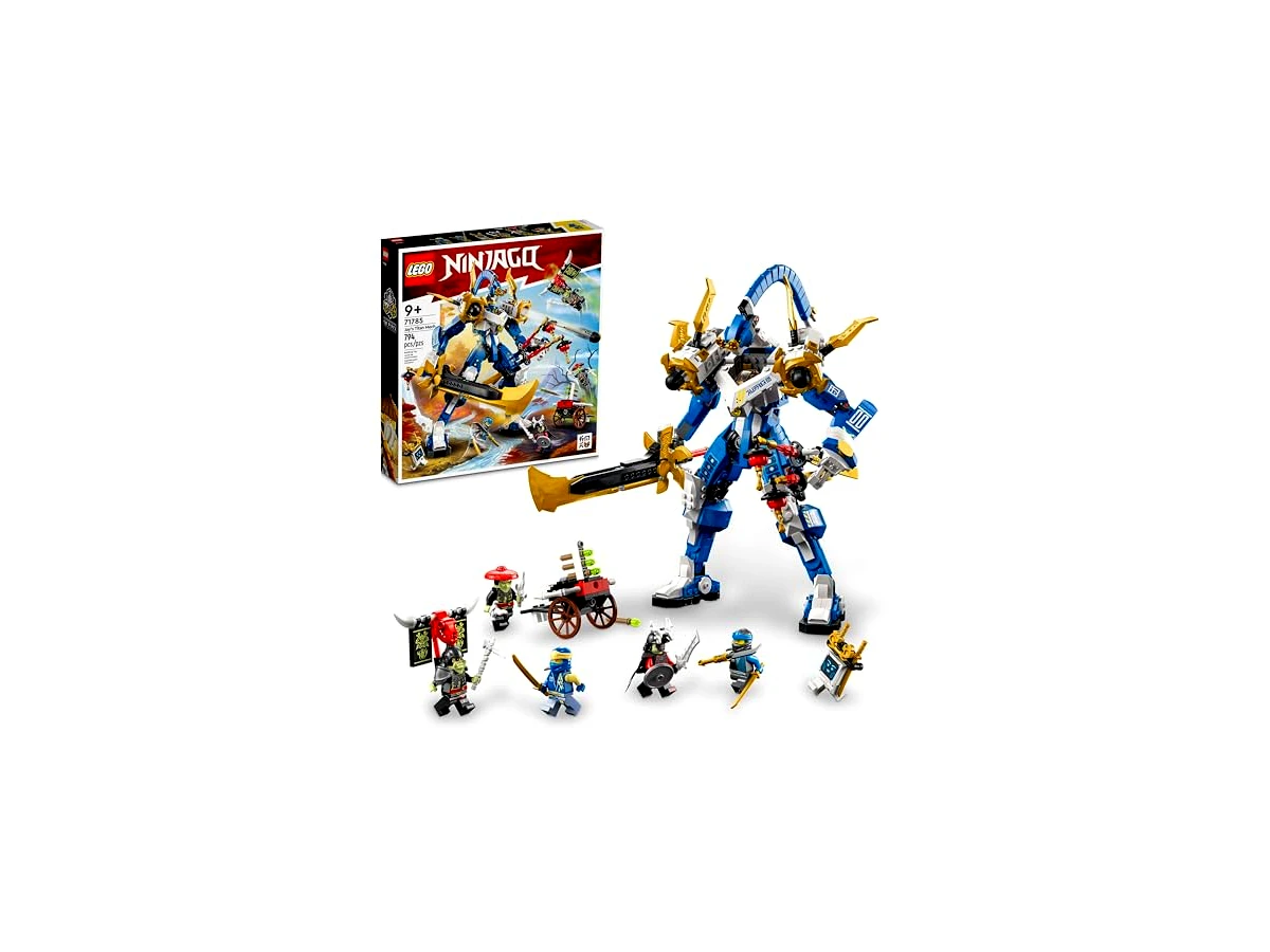 LEGO Ninjago O Robô Titã de Jay com Cockpit e Espadas de Lâmina Grande (Modelo 71785)