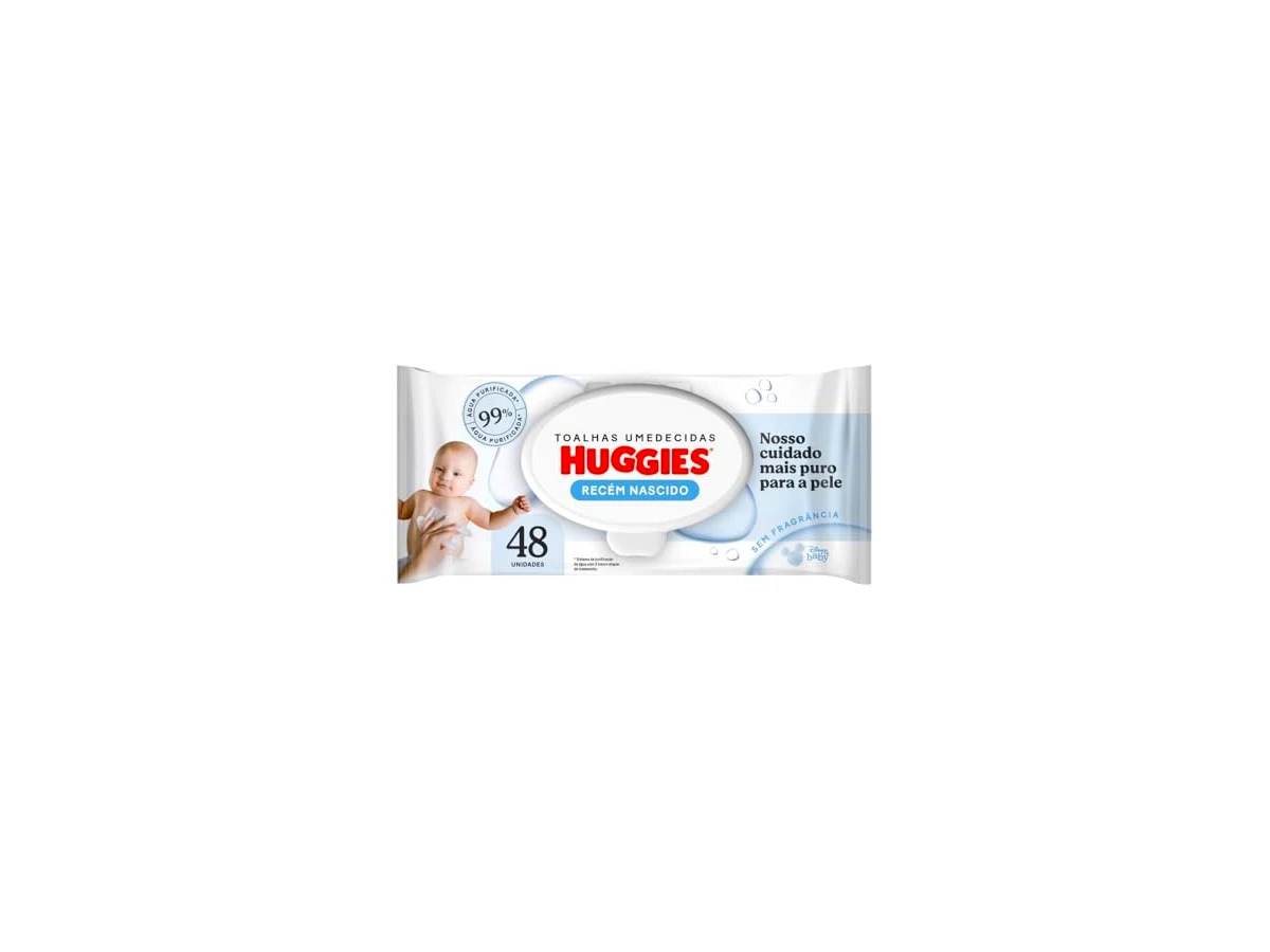 Revisão Huggies Lenços Umedecidos Recém-Nascido (Pacote com 48 unidades): praticidade superior para trocas difíceis e peles sensíveis