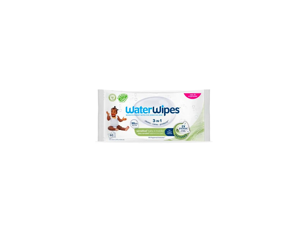 Revisão WaterWipes Original com 99,9% de Água (Pacote com 60 unidades): a escolha definitiva para peles sensíveis e recém-nascidos