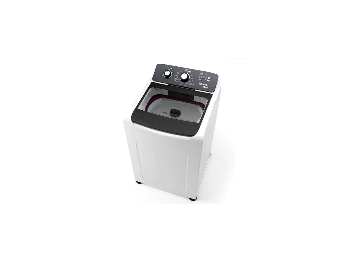 Revisão Máquina de Lavar Mueller 15kg Automática com Ultracentrifugação e 11 Programas Branca - MLA15: Força bruta para sujeira pesada e roupas quase secas