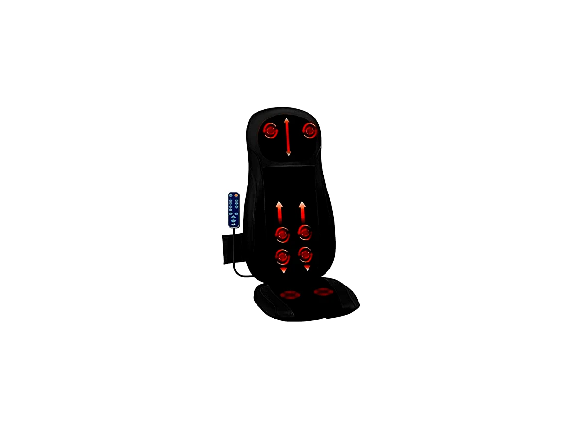 Revisão Relaxmedic Neck & Back Shiatsu Seat Plus (RM-AS8187A): A salvação passiva para as costas cansadas no home office