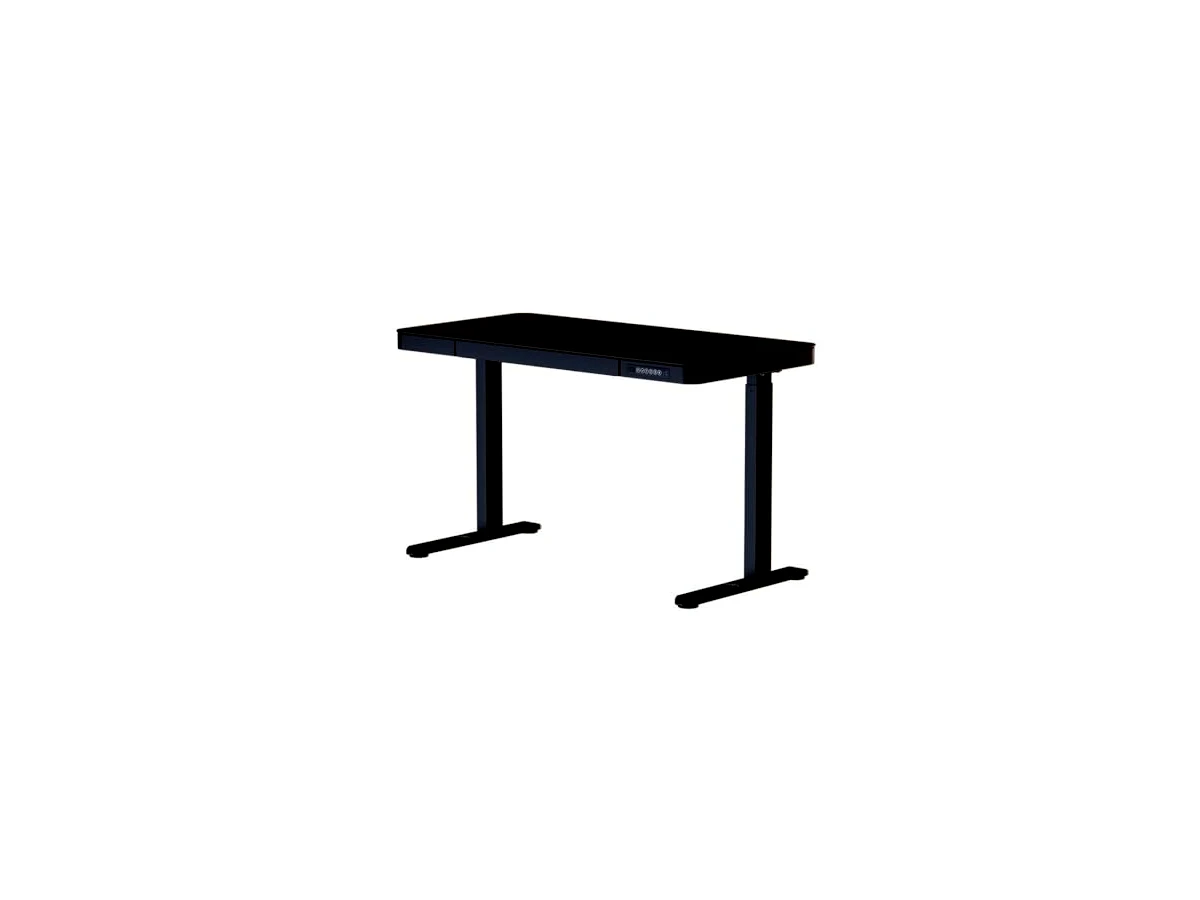 Revisão Mesa com Regulagem de Altura Elétrica Elements Musa Preto: o conforto de alternar posturas com um toque