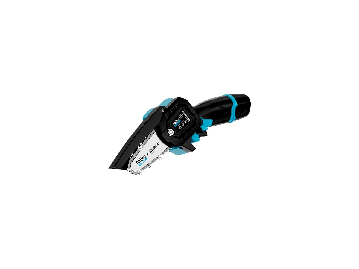 Revisão Mini Motosserra a Bateria de Lítio 21V Bivolt Sabre de 6 Polegadas Philco Force PMM124: A escolha mais leve e acessível para podas residenciais