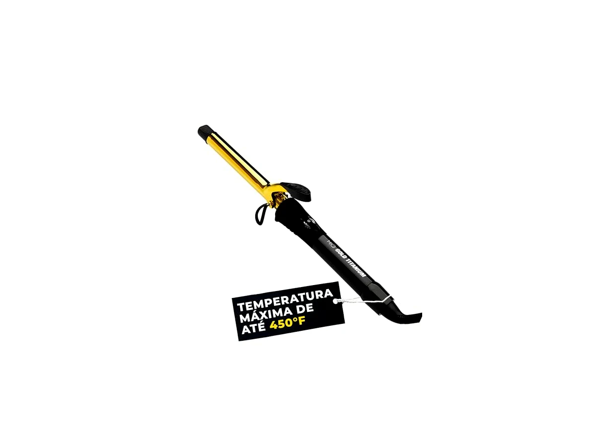 Revisão Modelador de Cachos Profissional Gold Titanium 32mm MQ Professional: invista para criar ondas largas com agilidade profissional