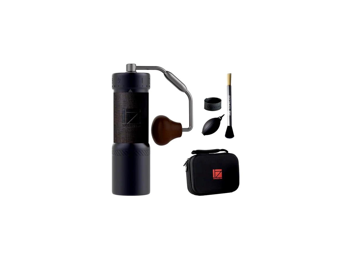 Revisão 1Zpresso J-Ultra Moedor de café manual cinza ferro (rebarba cônica, alça dobrável, ajuste fino): controle cirúrgico para o espresso perfeito