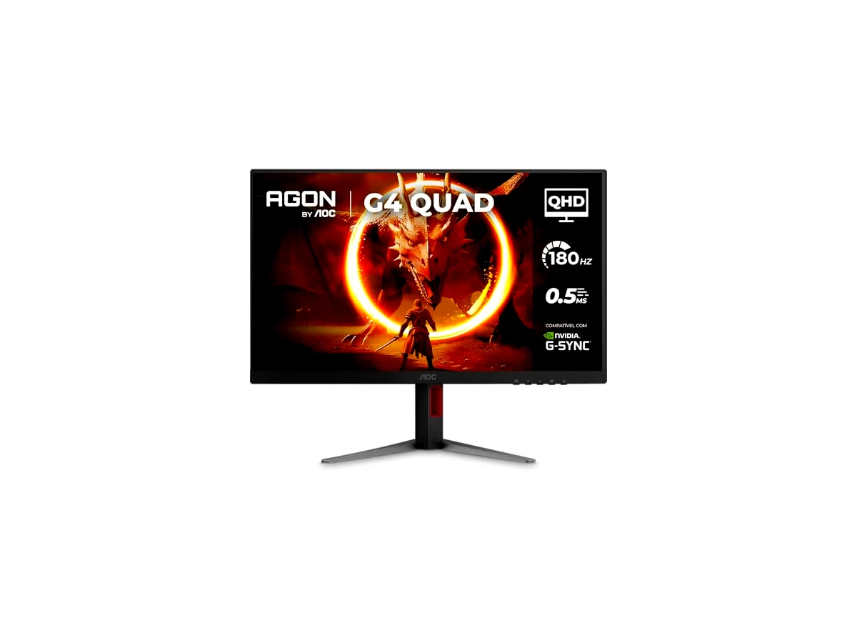 Revisão Monitor Gamer AOC AGON QUAD 27" QHD 180Hz 0.5ms IPS HDR10 Base Ajustável Q27G4F: o melhor custo-benefício para jogar em 1440p no PC