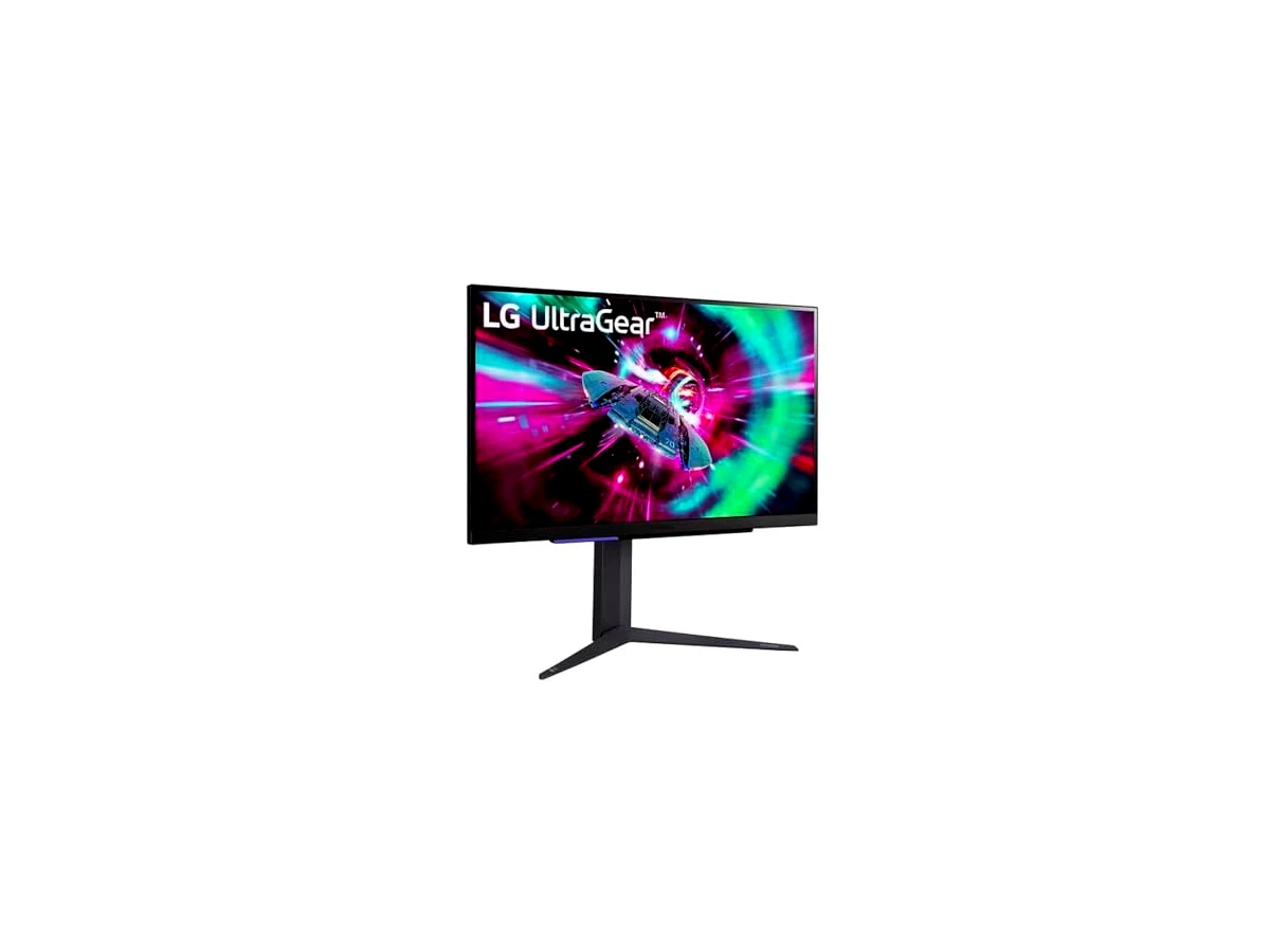 Revisão LG 27GR93U-B 68.6 cm UltraGear™ UHD IPS 1ms (GtG) 144Hz Gaming HDMI 2.1 USB Up-stream USB Down-stream NVIDIA® G-SYNC® Monitor de jogos compatível com NVIDIA® G-SYNC®: A porta de entrada ideal para o 4K nos consoles