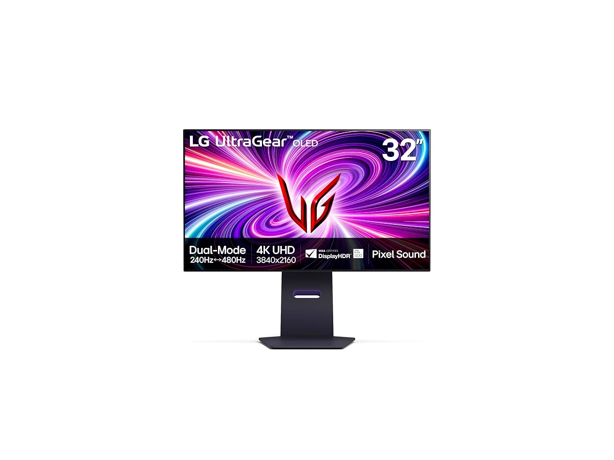 LG EJOOY 32GS95UE Monitor de jogos OLED UHD 240Hz 0,03 m, DisplayHDR True Black 400 AMD FreeSync Premium Pro NVIDIA G-Sync HDMI 2,1 DisplayPort Tilt/Height/Swivel Swivel Sync Tand Black