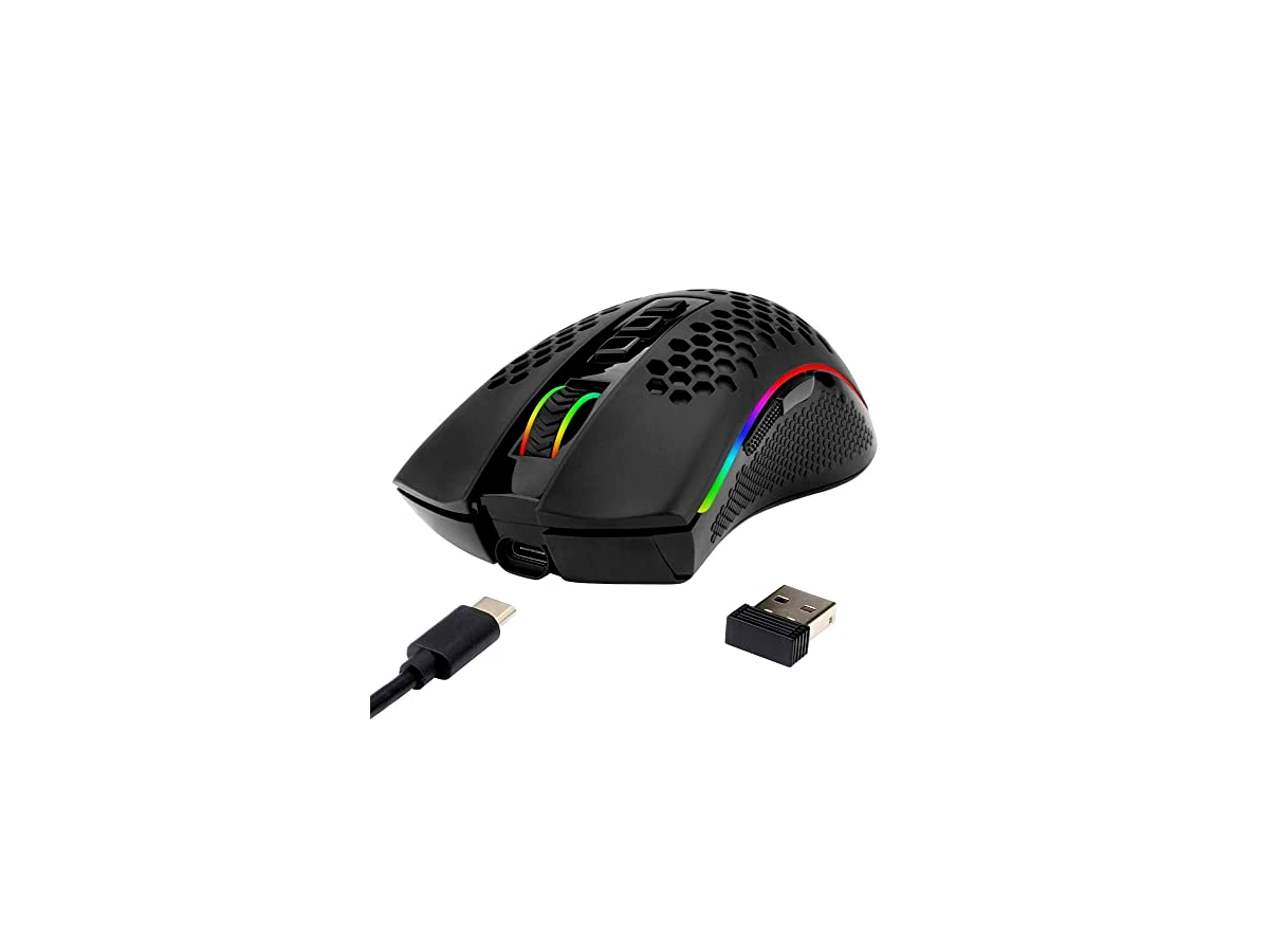 Revisão Mouse Gamer S/Fio Storm Pro Redragon Preto Wireless M808-KS: conforto térmico e sem fio estável, mas cuidado com o peso final