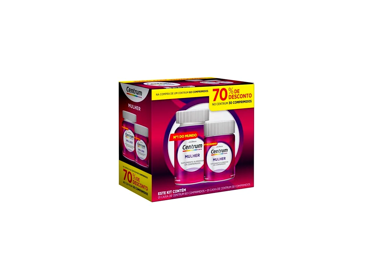 Revisão Centrum Mulher Suplemento Vitamínico e Mineral 90 Comprimidos: Manutenção constante com ótimo rendimento para três meses