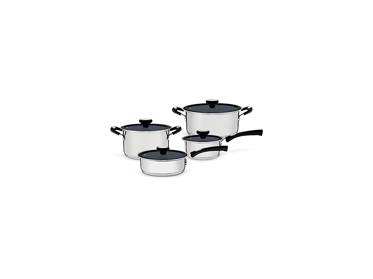 Revisão Jogo de Panelas Tramontina Solar Ceramic em Aço Inox Fundo Triplo com Revestimento Interno Cerâmico Grafite 4 Peças: o investimento definitivo para fogões de indução.
