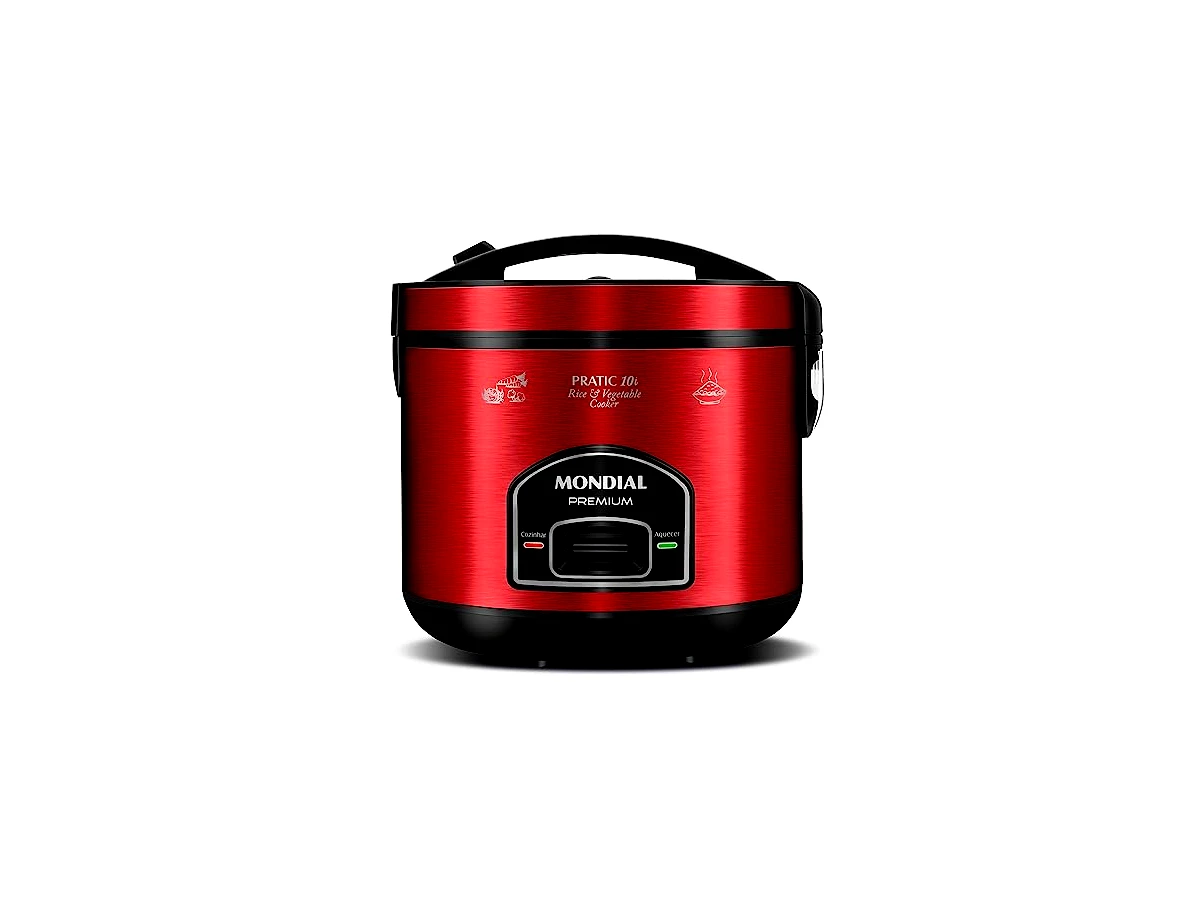 Revisão Panela Elétrica de Arroz Mondial Pratic Rice 10 Premium Preto/Inox (PE-42-10X): a melhor escolha mecânica para grandes famílias