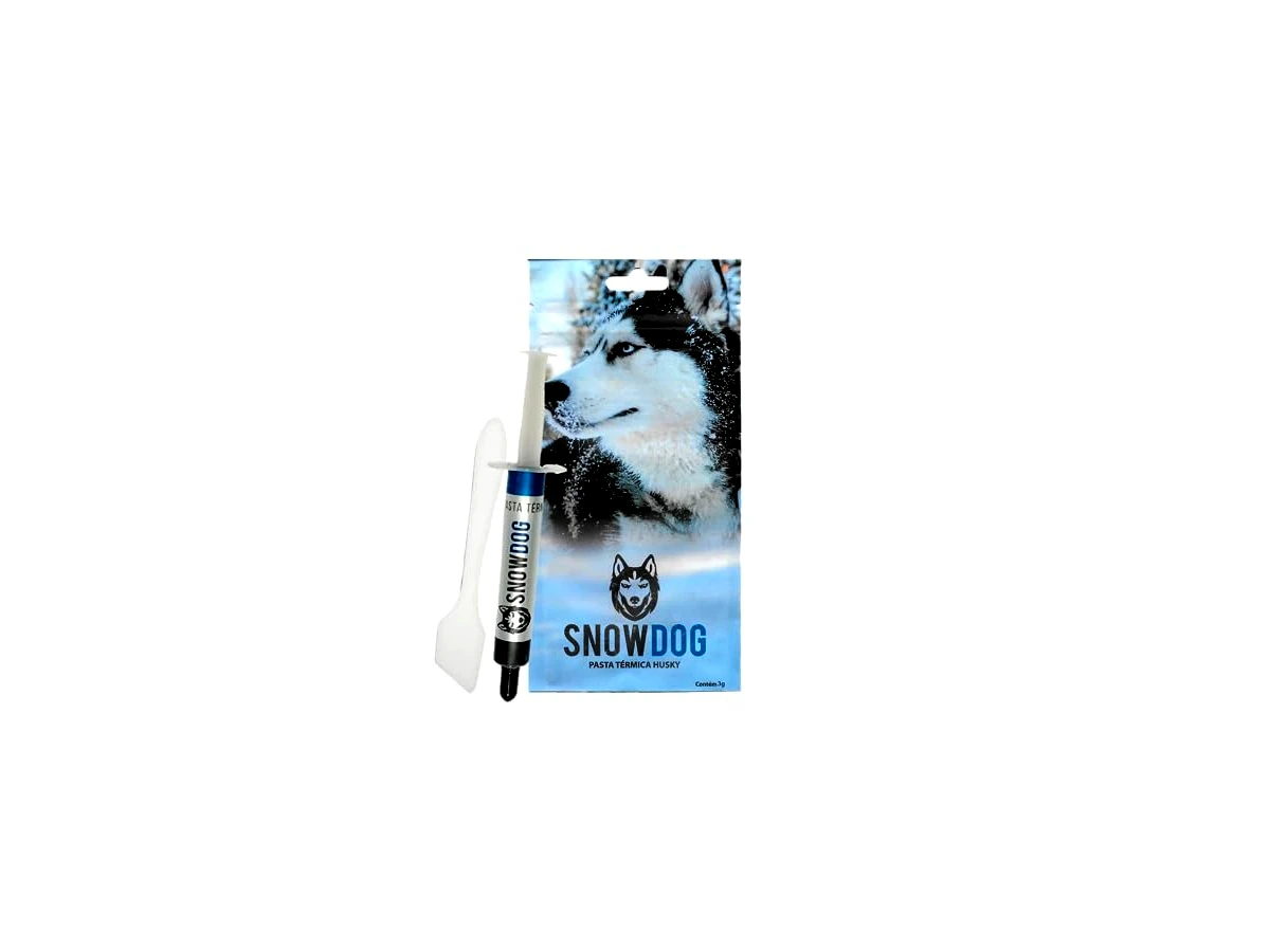 Pasta Térmica Snowdog Husky 3g 12,8w/m.k Alto Desempenho Prata Alta Condutividade para Processador CPU GPU PC Gamer Notebook Dissipador de Calor