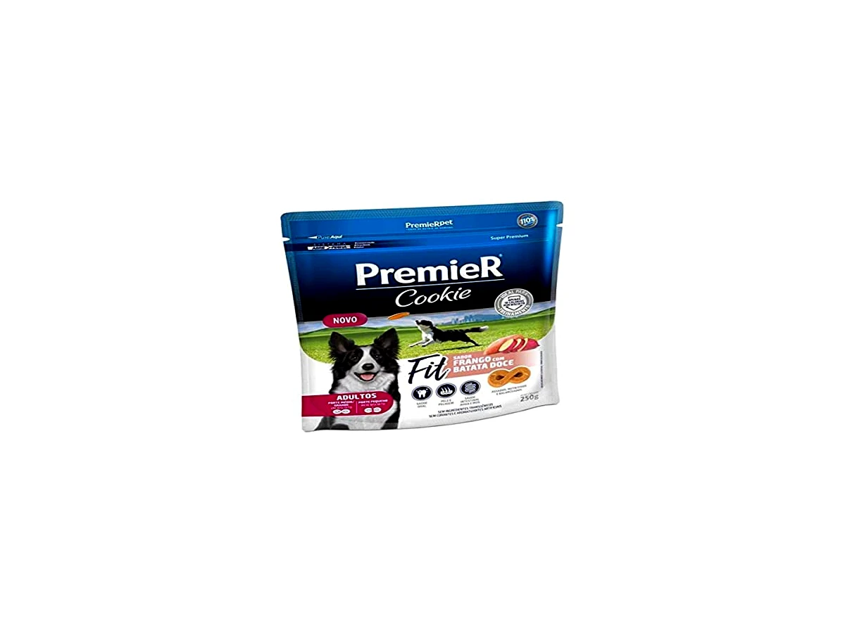 Revisão Petisco Premier Cookie Fit para Cães Adultos Sabor Frango e Batata Doce 250g: recompensas diárias sem peso na balança