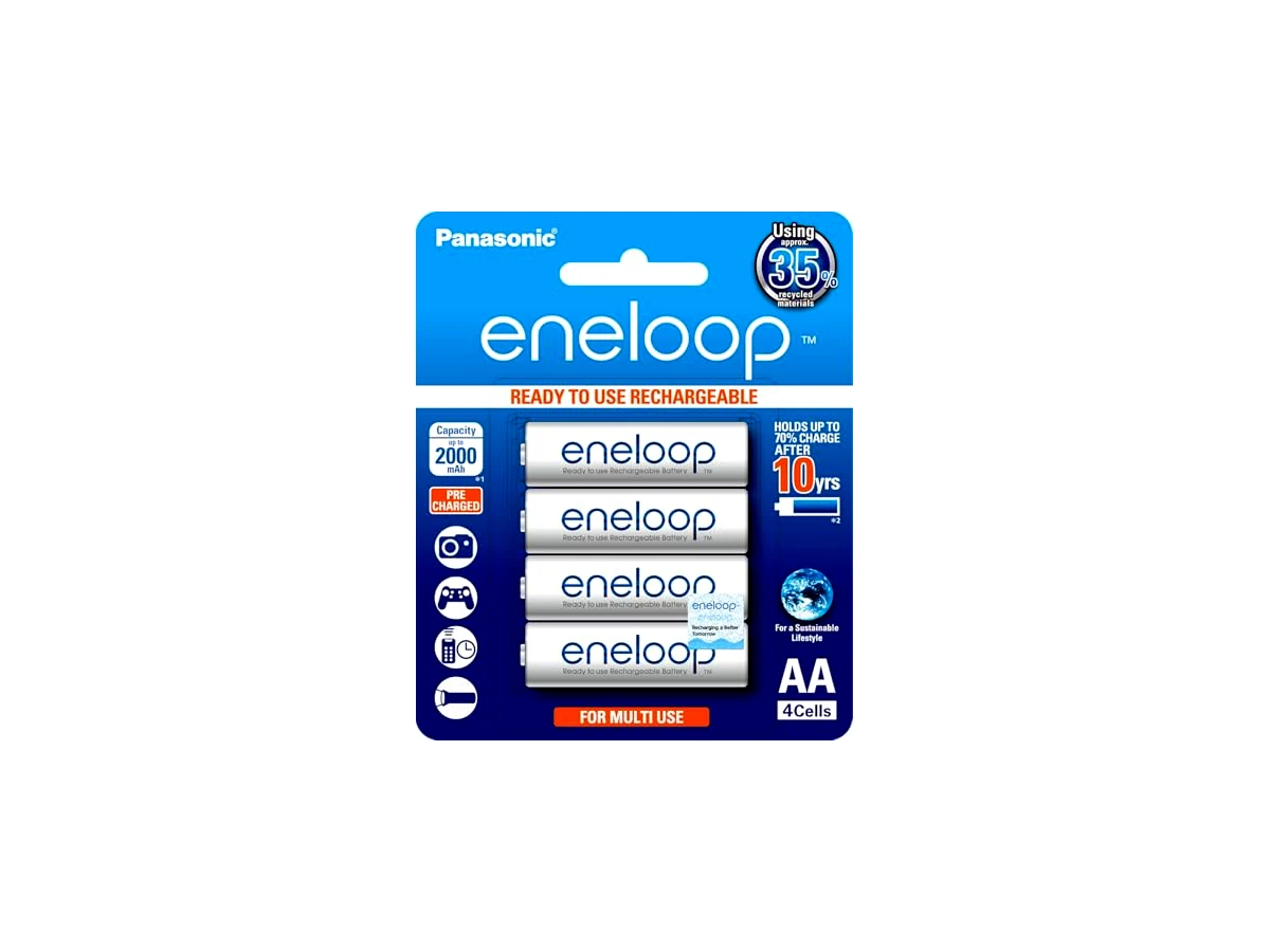 Revisão Pilhas Panasonic Eneloop 4x AA Recarregáveis 2000mah (BK-3MCCE/4BT): O melhor investimento a longo prazo para o uso doméstico