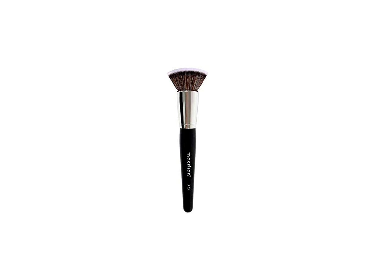 Revisão Pincel Profissional Oval para Contorno Macrilan Linha Max A03: a melhor escolha barata para contornos cremosos e underpainting