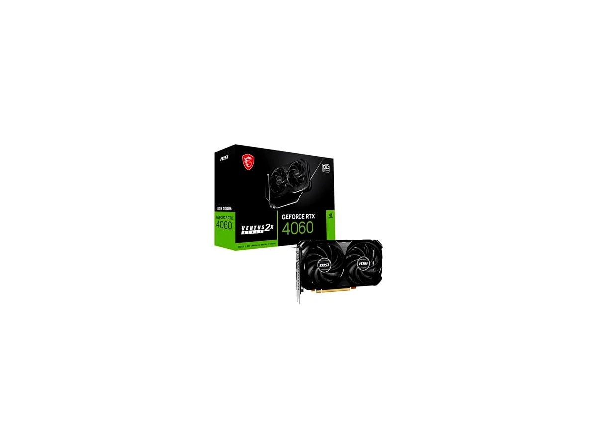 Revisão Placa de Video RTX 4060 8GB GDDR6 128Bits Ventus 2X Black OC MSI 912-V516-012: a rainha dos gabinetes compactos, se o preço ajudar