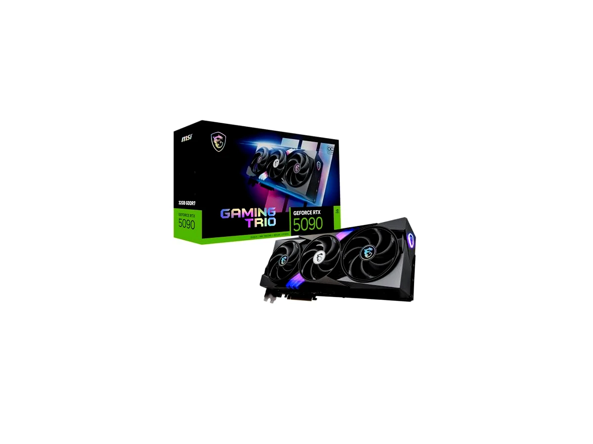 Revisão MSI Placa gráfica Gaming RTX 5090 32G Gaming Trio OC (32GB GDDR7, 512-bit, Extreme Clock TBD MHz, DisplayPort x3 2.1a, HDMI 2.1b, NVIDIA Blackwell Architecture): A força bruta definitiva para resoluções extremas