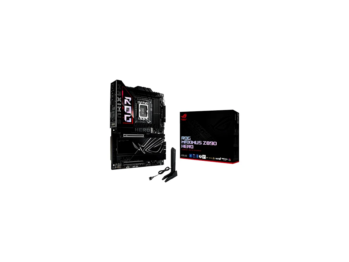 Revisão ASUS Placa mãe Intel ROG Maximus Z890 Hero ATX, 22+1+2+2 estágios de energia, slots DDR5, PCIe 5.0 com suporte total para GPUs de próxima geração, seis slots M.2, WiFi 7, overclocking AI: a escolha definitiva para overclock extremo na plataforma Intel