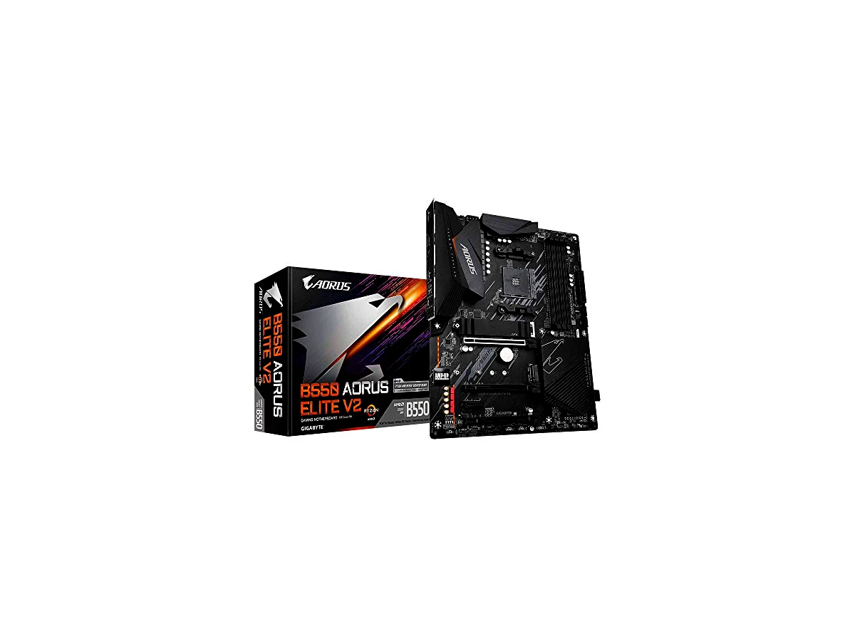 Revisão Placa Mãe Gigabyte B550 AORUS ELITE V2 (AM4/DDR4 3200MHz/HDMI/DisplayPort/M.2/USB 3.2) - 9MB55AEL2-00-10: Construção robusta e fria para setups espaçosos