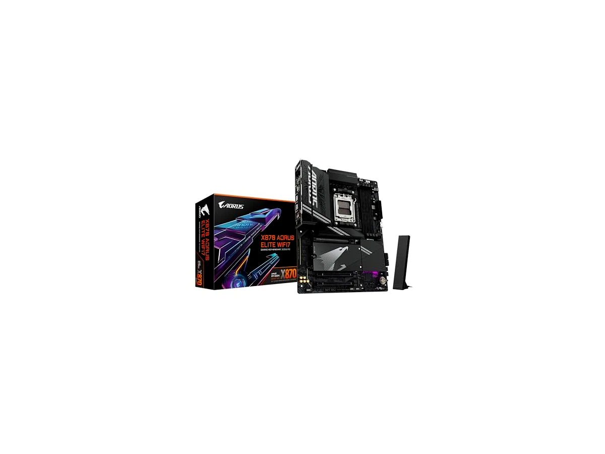 Placa Mãe Gigabyte X870 AORUS ELITE WIFI 7 (AM5/4xDDR5/HDMI/DisplayPort/M.2/USB 4)