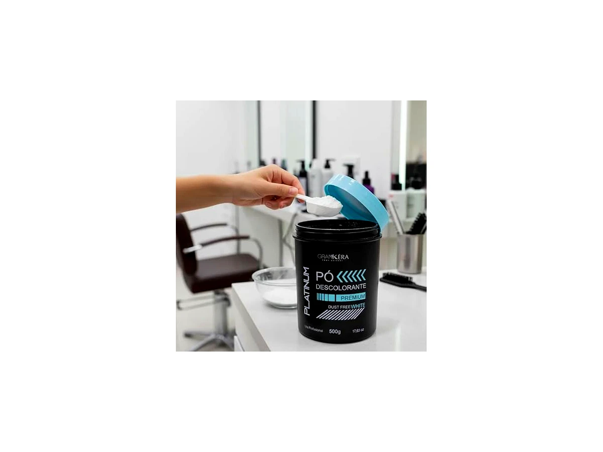 Revisão Pó Descolorante Grankéra Premium Dust Free White 500g: a escolha certa para platinados extremos e bases escuras