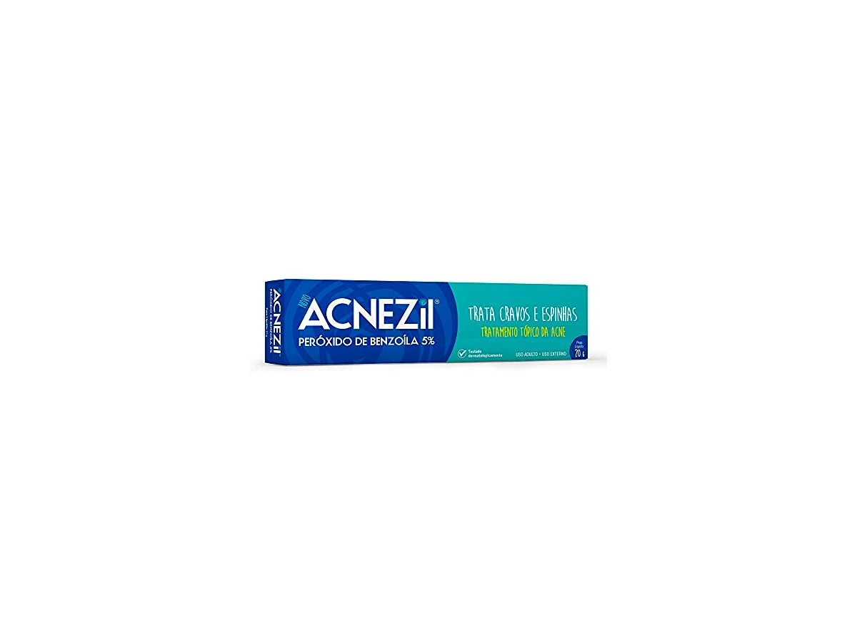 Revisão Acnezil Tratamento Antiacne Creme (Peróxido de Benzoíla 5%) 20g: o secativo de farmácia mais potente e barato para lesões inflamadas
