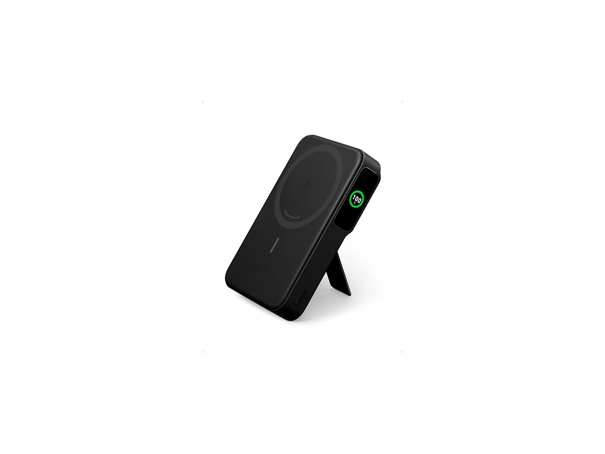 Revisão Anker MagGo Power Bank, Carregador Portátil com Certificação Qi2 de 15W, Compatível com MagSafe, 10.000mAh, Tela Inteligente e Suporte Dobrável, para iPhone 17/15/14/13/12, Inclui Cabo USB-C, Preto: O melhor desempenho sem fio para usuários exigentes
