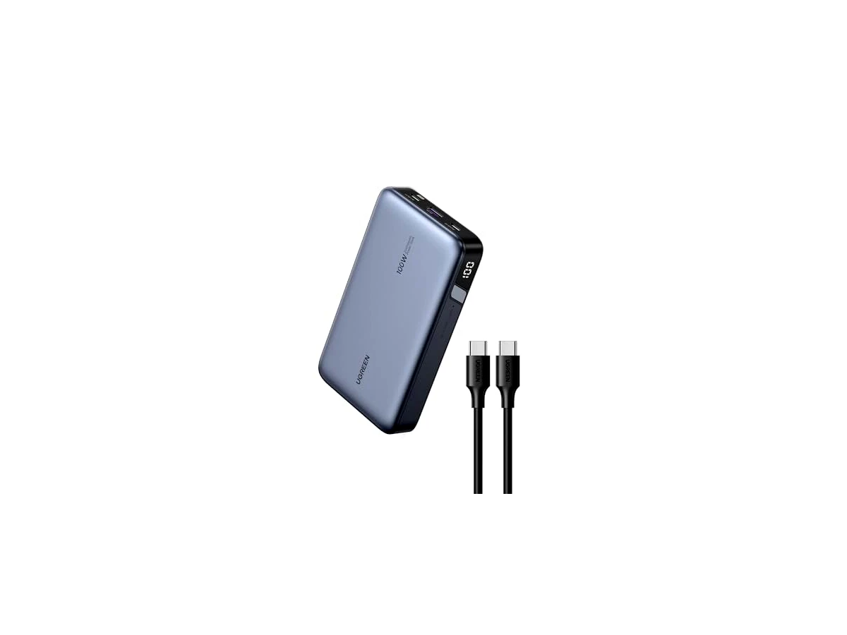 Revisão UGREEN Banco de potência de 100 W 20000 mAh, carregador portátil Nexode USB C 3 portas PD3.0 bateria display digital, para MacBook Pro/Air, iPad, iPhone 15 Pro, Galaxy S24 Ultra, Steam Deck,: a melhor opção de custo-benefício para ultrabooks e consoles portáteis.