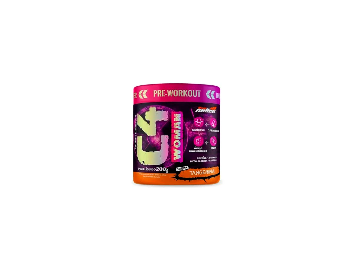 Revisão C4 Woman Pré-Treino Sabor Tangerina 200g - New Millen: O equilíbrio perfeito entre performance e estética