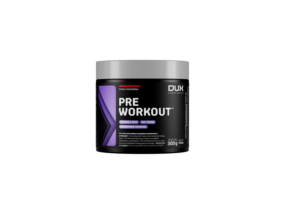 Revisão Pre Workout Original Sabor Limão 300g - Dux Nutrition: potência máxima para treinos de força com dosagem ajustável