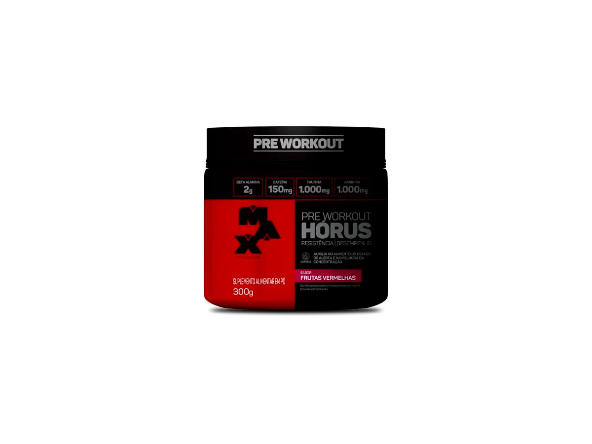 Revisão Max Titanium Horus - Sabor Frutas Vermelhas (300g): O estímulo ideal para treinos noturnos sem perder o sono