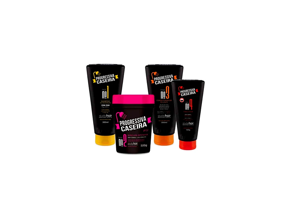 Revisão Máscara Capilar Tratamento Progressiva Caseira Studio Hair Nova Muriel 500g: Liso gradual focado no blend de ácidos