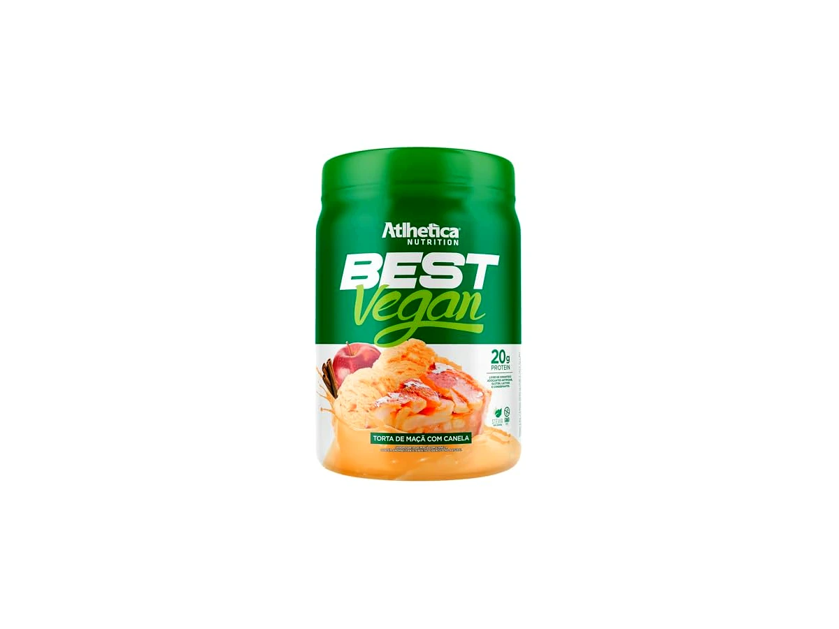 Revisão Atlhetica Nutrition Best Vegan Proteína Isolada de Ervilha e Semente de Abóbora Sabor Torta de Maçã com Canela 500g: sabor inusitado e pegada ecológica, mas com baixo rendimento