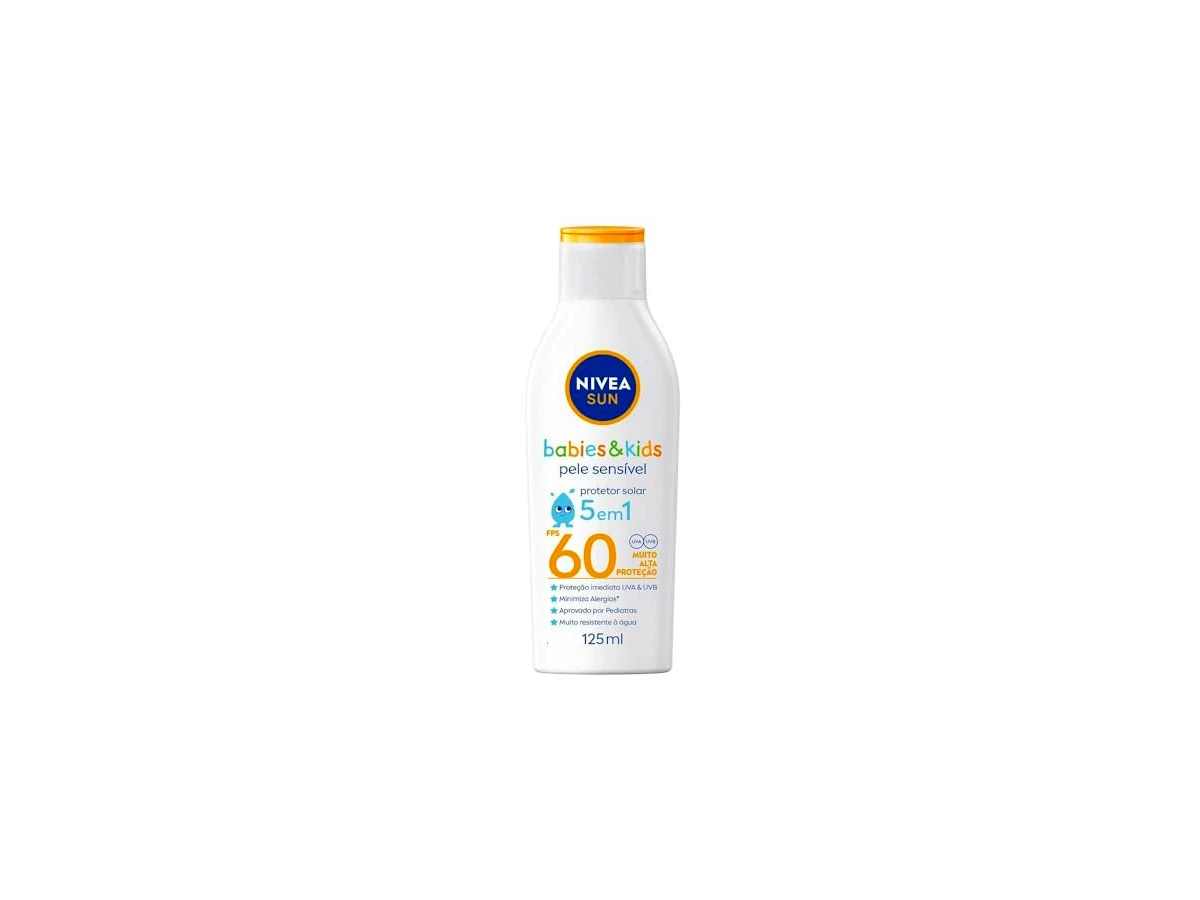 Revisão NIVEA SUN Protetor Solar Kids & Babies Pele Sensível FPS 60 (125ml): O parceiro econômico para uso corporal no dia a dia