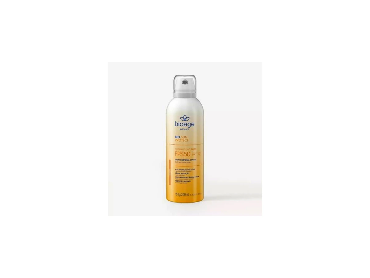 Bioage Protetor Solar Spray Corporal Resistente à Água FPS 50
