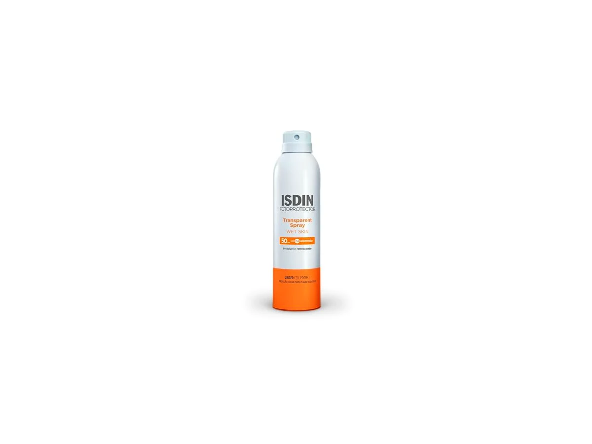 Protetor Solar Corporal ISDIN Fotoprotector Transparent Spray Wet Skin FPS 50 250ml