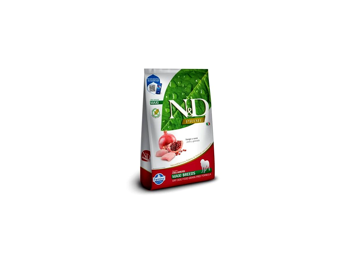 Revisão N&D PRIME Ração Farmina N&D Prime Frango E Romã Cães Adultos Raças Grandes - 10 1Kg: a escolha definitiva para hipertrofia e blindagem articular
