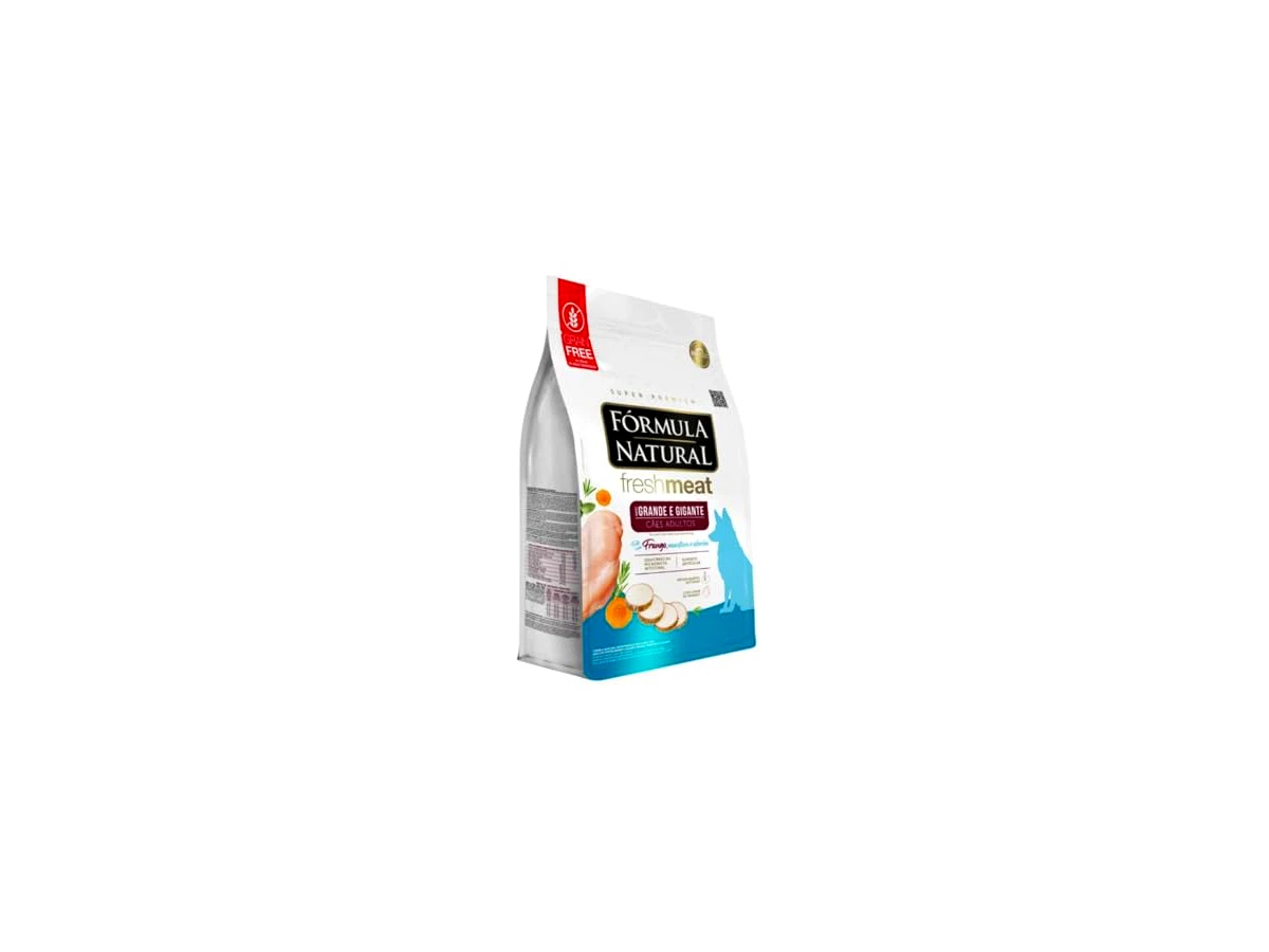 Revisão Ração Seca Fórmula Natural Super Premium Fresh Meat Cães Adultos Portes Grande e Gigante Sabor Frango, Mandioca e Alecrim (12kg): O melhor equilíbrio financeiro para dietas sem grãos