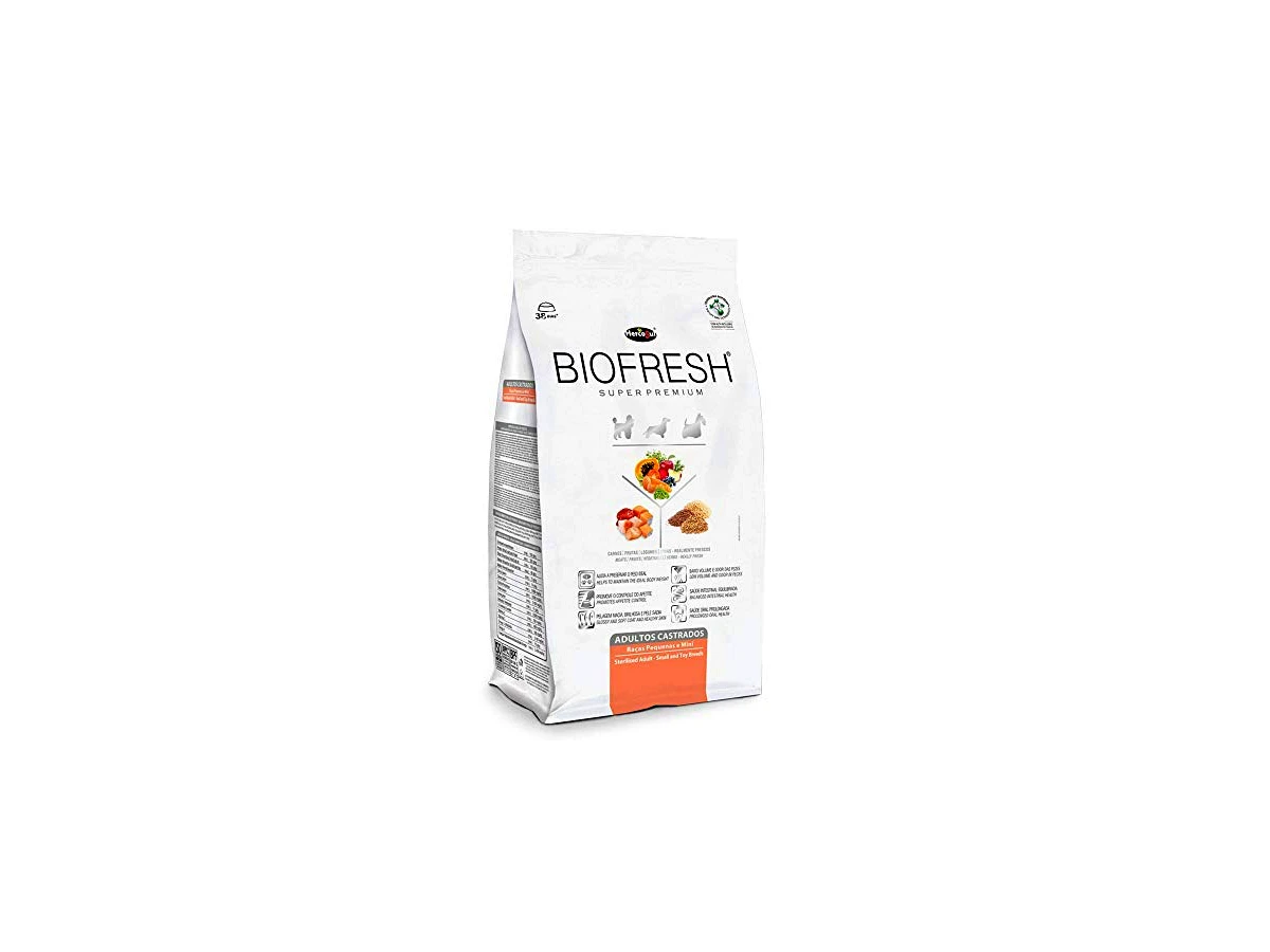 Revisão Ração Super Premium Hercosul Biofresh para Cães Adultos Castrados de Raças de Pequenas - 3kg: a melhor dieta natural e restritiva para cães mini