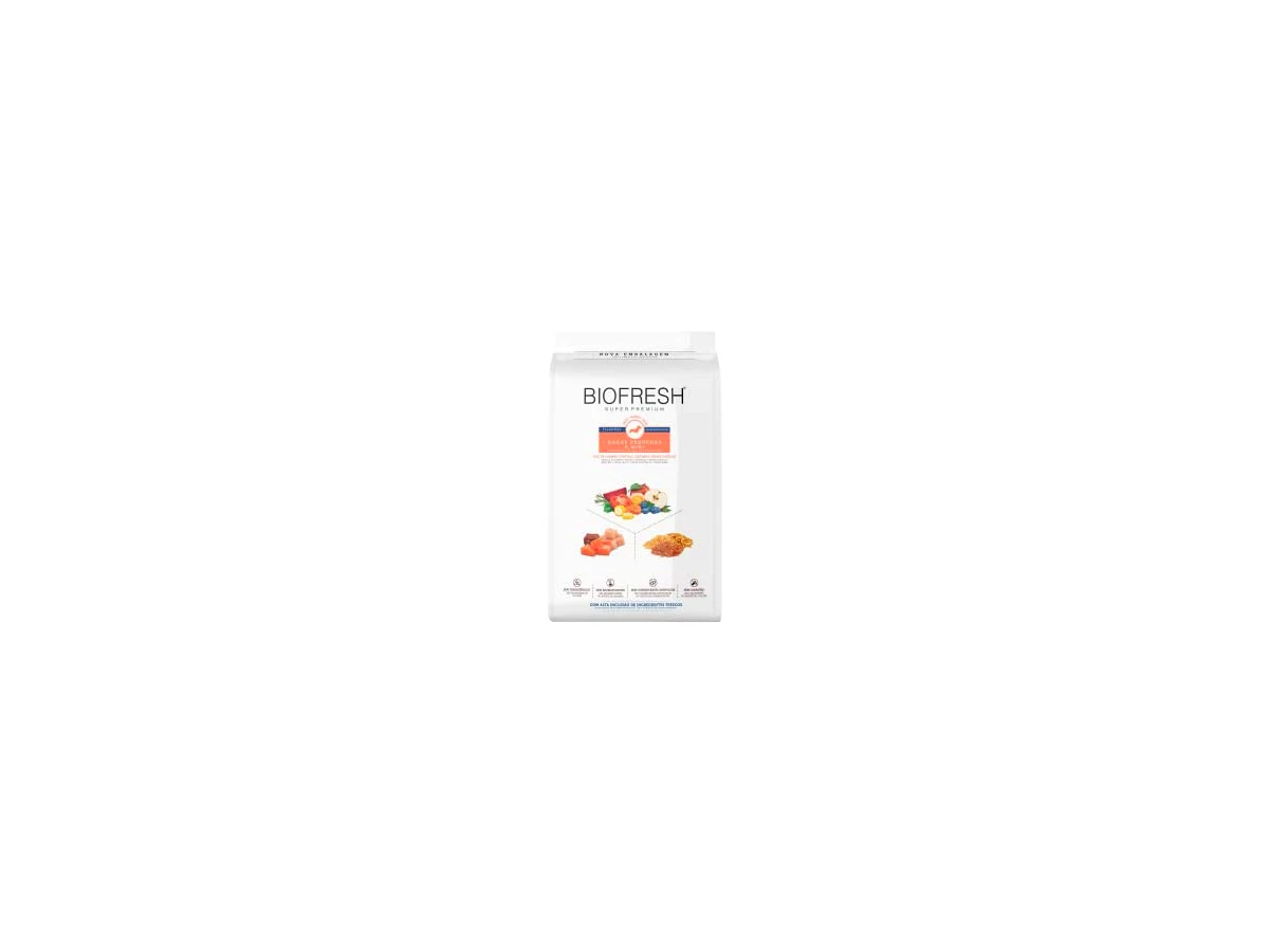 Ração Seca BioFresh Super Premium para Cães Filhotes de Raças Pequenas e Minis Sabor Mix de Carnes, Frutas, Legumes e Ervas Frescas - 3kg