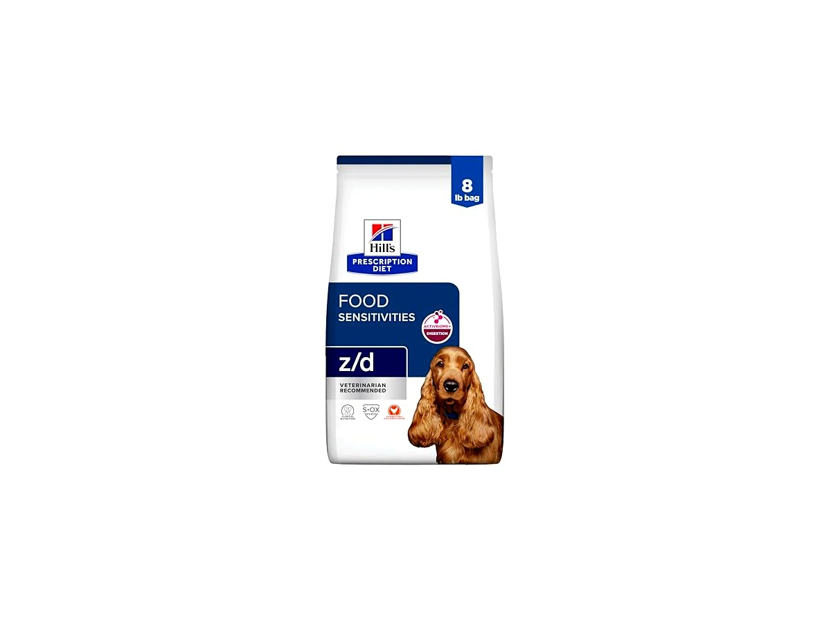 Revisão Hill's Prescription Diet z/d Sensibilidades Alimentares e da Pele Coadjuvante Ração Seca Cães Todos os Portes Adultos 3,63kg: a melhor dieta clínica para modular o intestino e aliviar crises alérgicas
