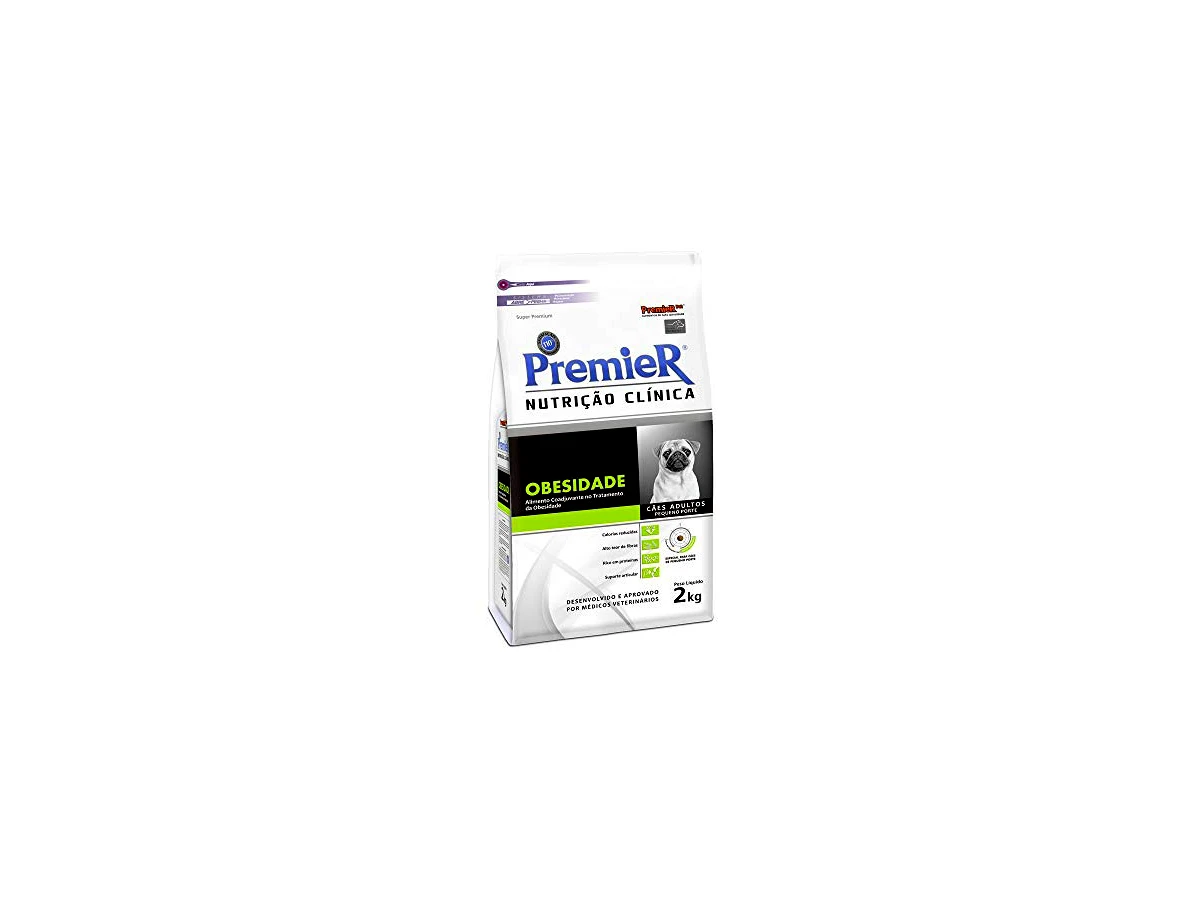 Revisão Premier nutrição clínica obesidade cães de pequeno porte 2kg Premier Pet para Todas Pequeno Todas as fases -: alta proteína para preservar a musculatura