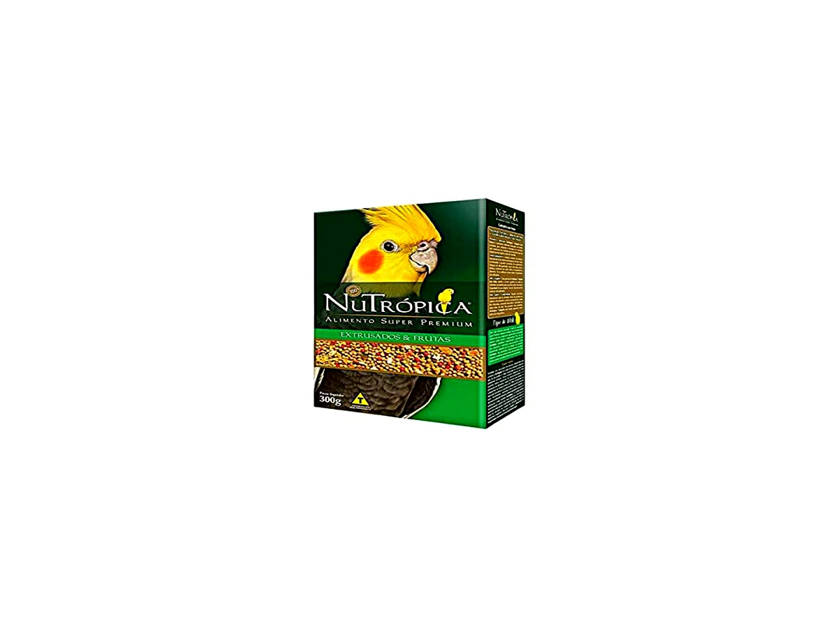 Revisão NuTrópica Calopsita com frutas - 300 g: a ponte ideal para aves viciadas em sementes