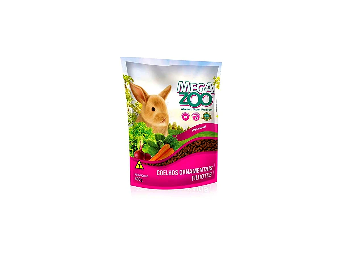Ração Megazoo Extrusada para Coelhos Ornamentais Filhote - 500 g