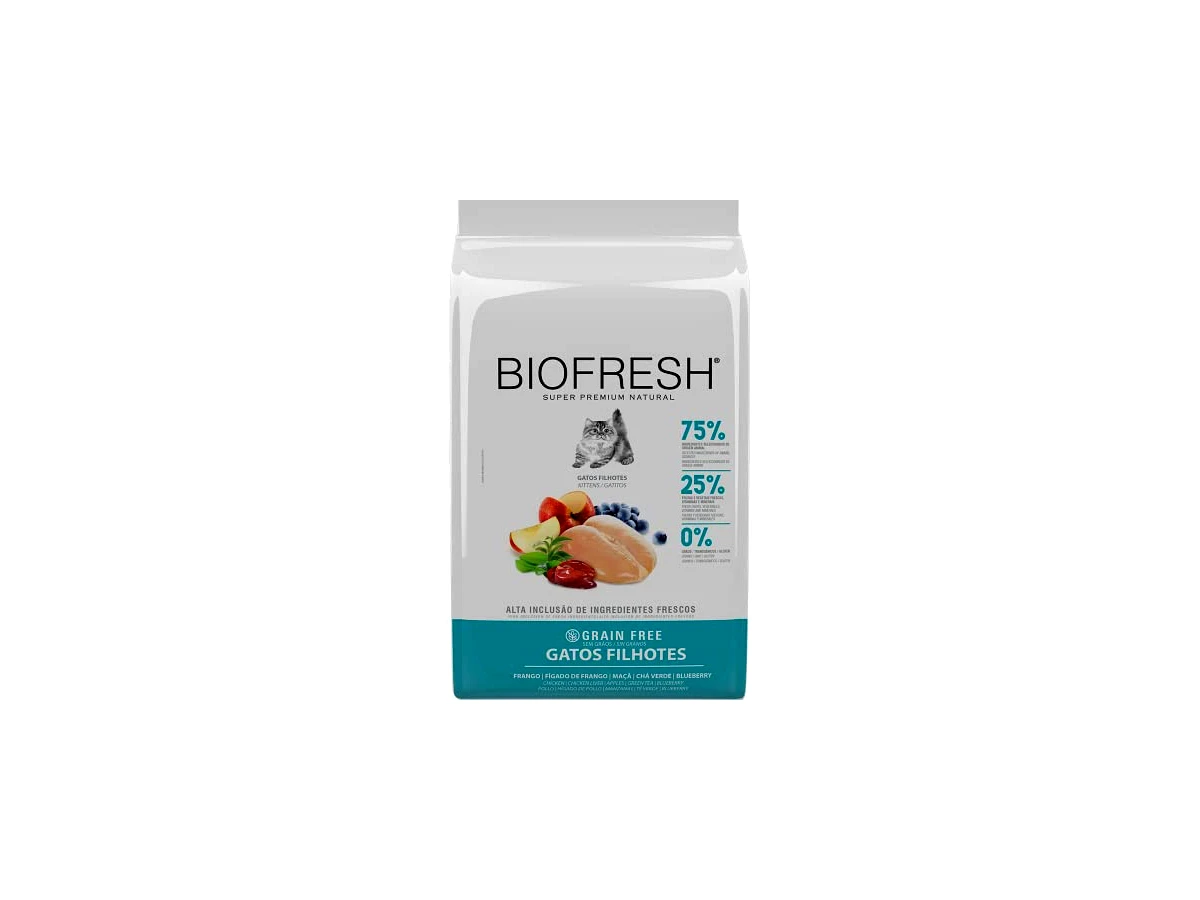 Revisão Ração Biofresh Gatos Filhotes Sabor Frango 1,5kg: nutrição grain-free de alta palatabilidade e cuidados de conservação