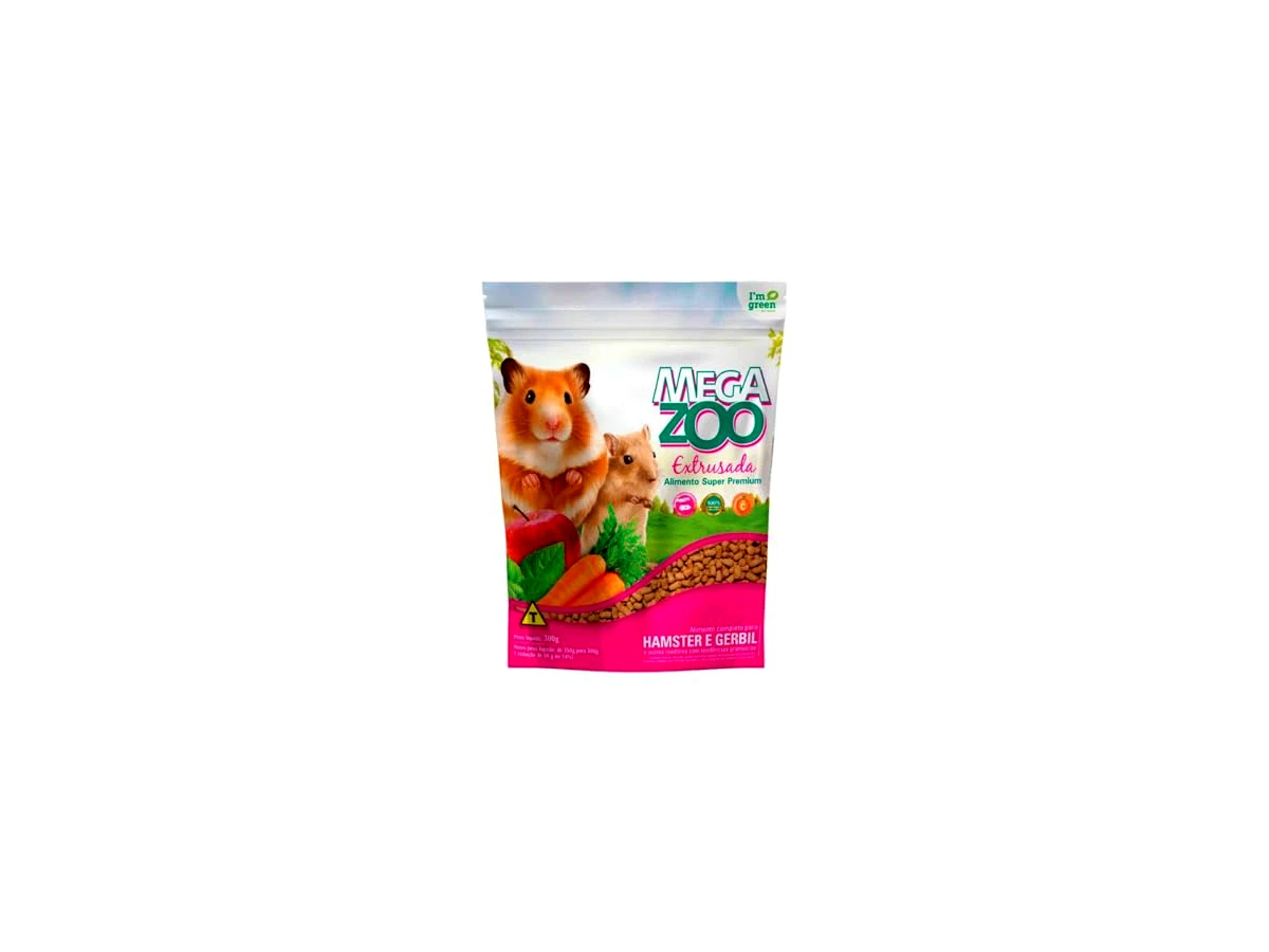 Revisão Ração Megazoo Extrusada Hamster e Gerbil 300g: nutrição segura e completa com proteína animal real