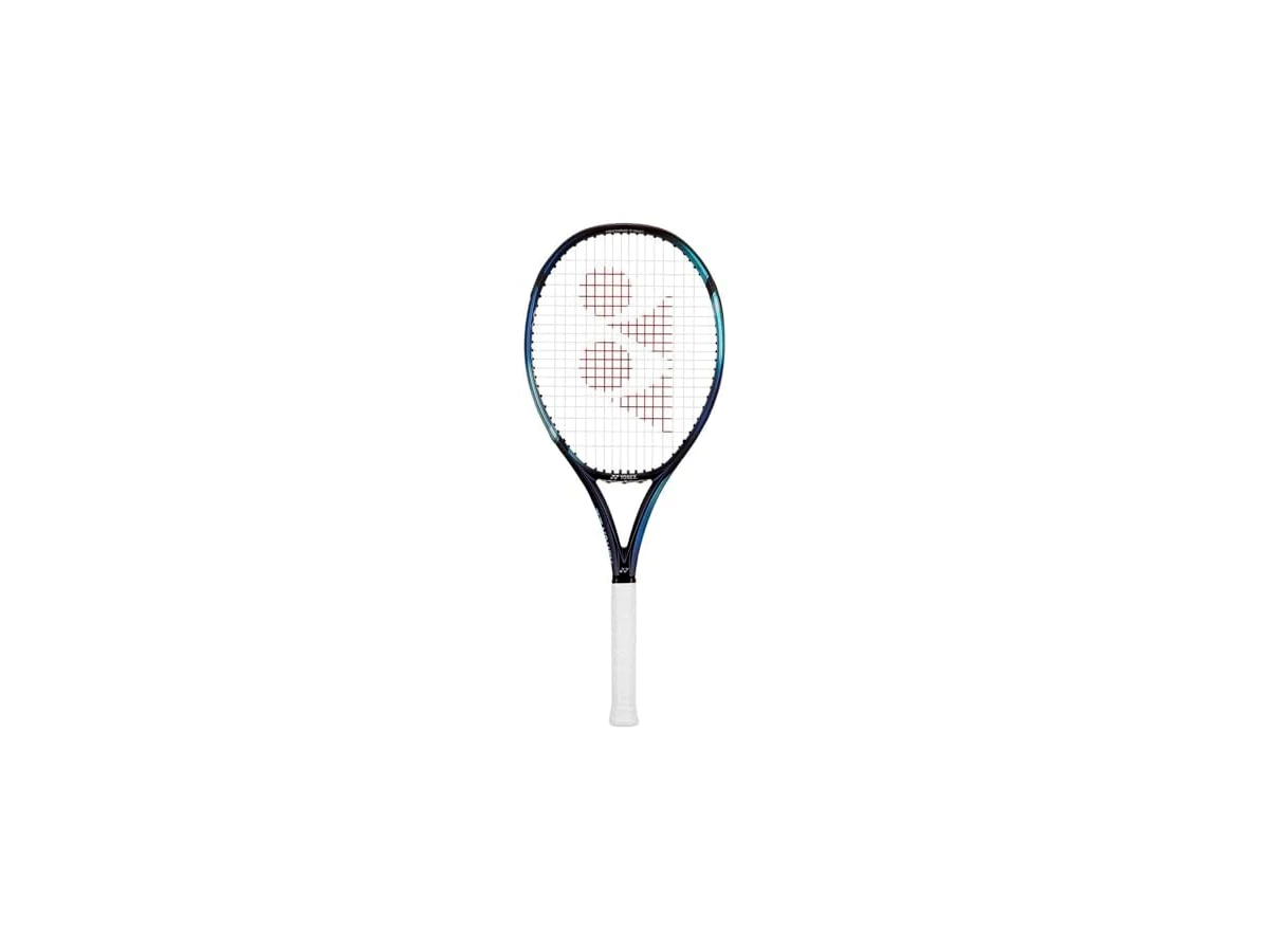 Revisão Yonex EZONE 100L 7th Gen Sky Blue (285g): a escolha certa para quem precisa de agilidade e tolerância a erros